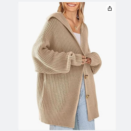 Ladies oversized cardigan with buttons Amarae