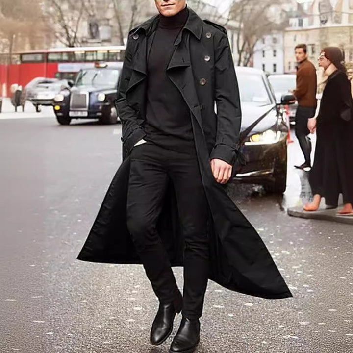 Men Elegant Long Trench Coat Amarae