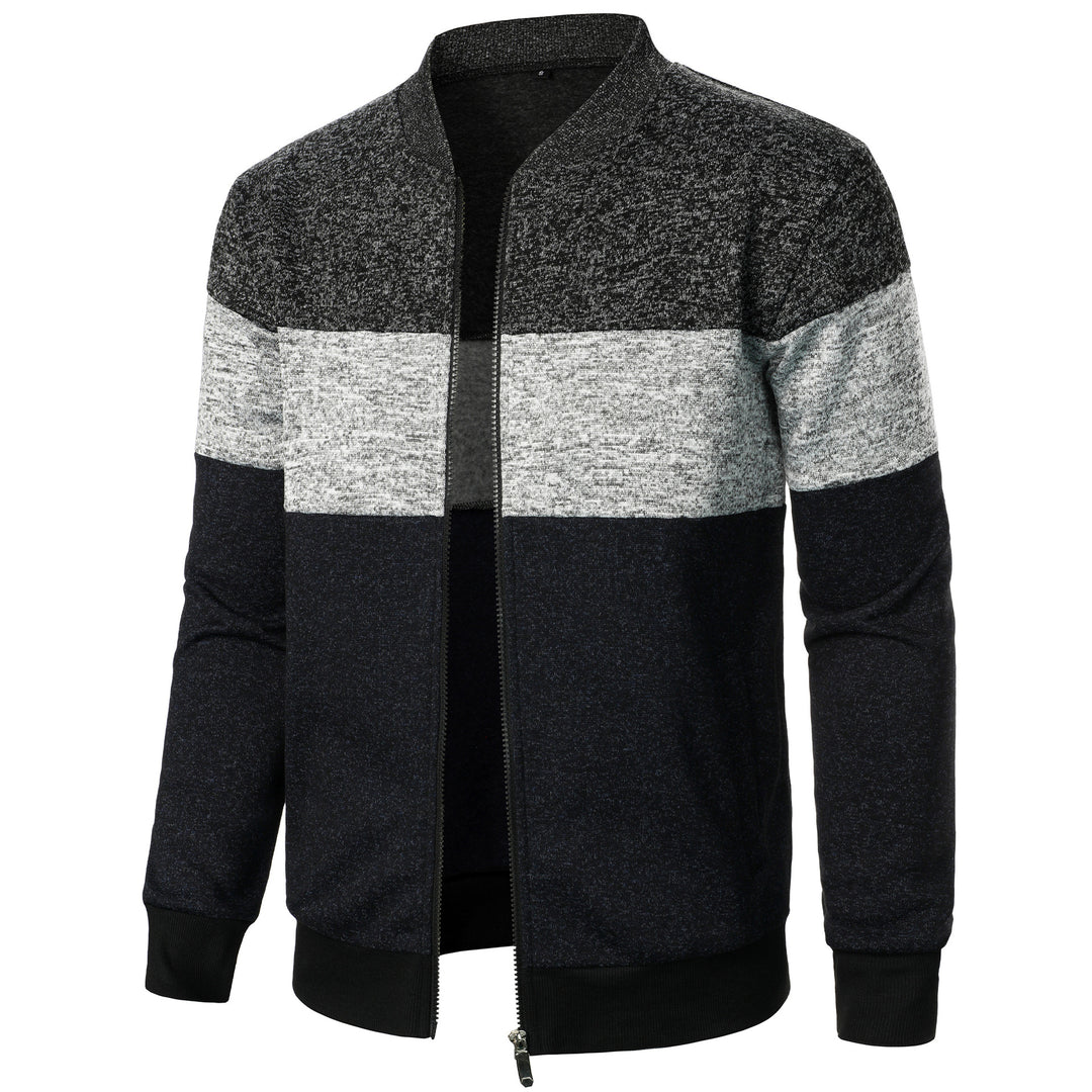 Men's sports jacket with modern stripe pattern and elastic finish Lune London