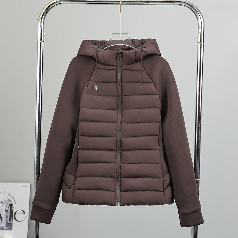 Insulated quilted jacket for women with hood and sporty cut Lune London