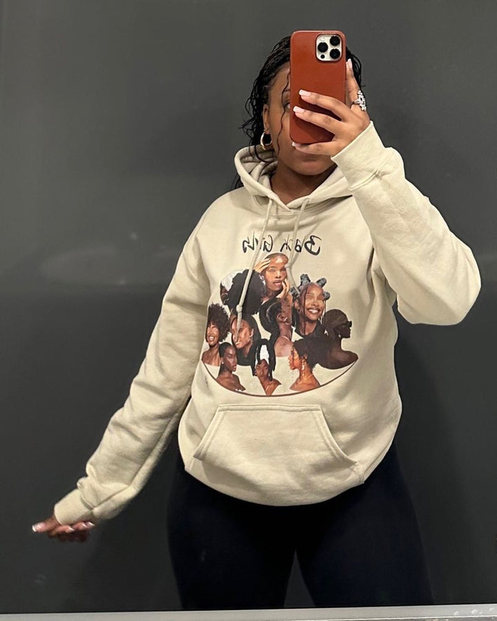 Hooded sweatshirt for women with unique graphic design Amarae