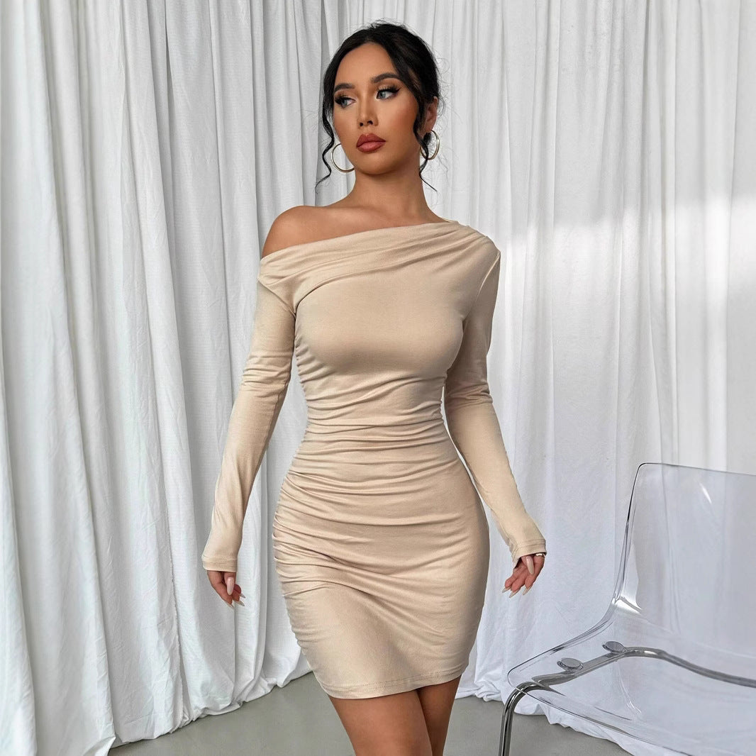 Women Mini Ruffle Off-Shoulder Dress Lune London