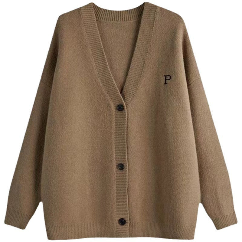 Cardigan décontracté surdimensionné pour femmes avec décolleté en V profond et matériaux de haute qualité Chic & Stil