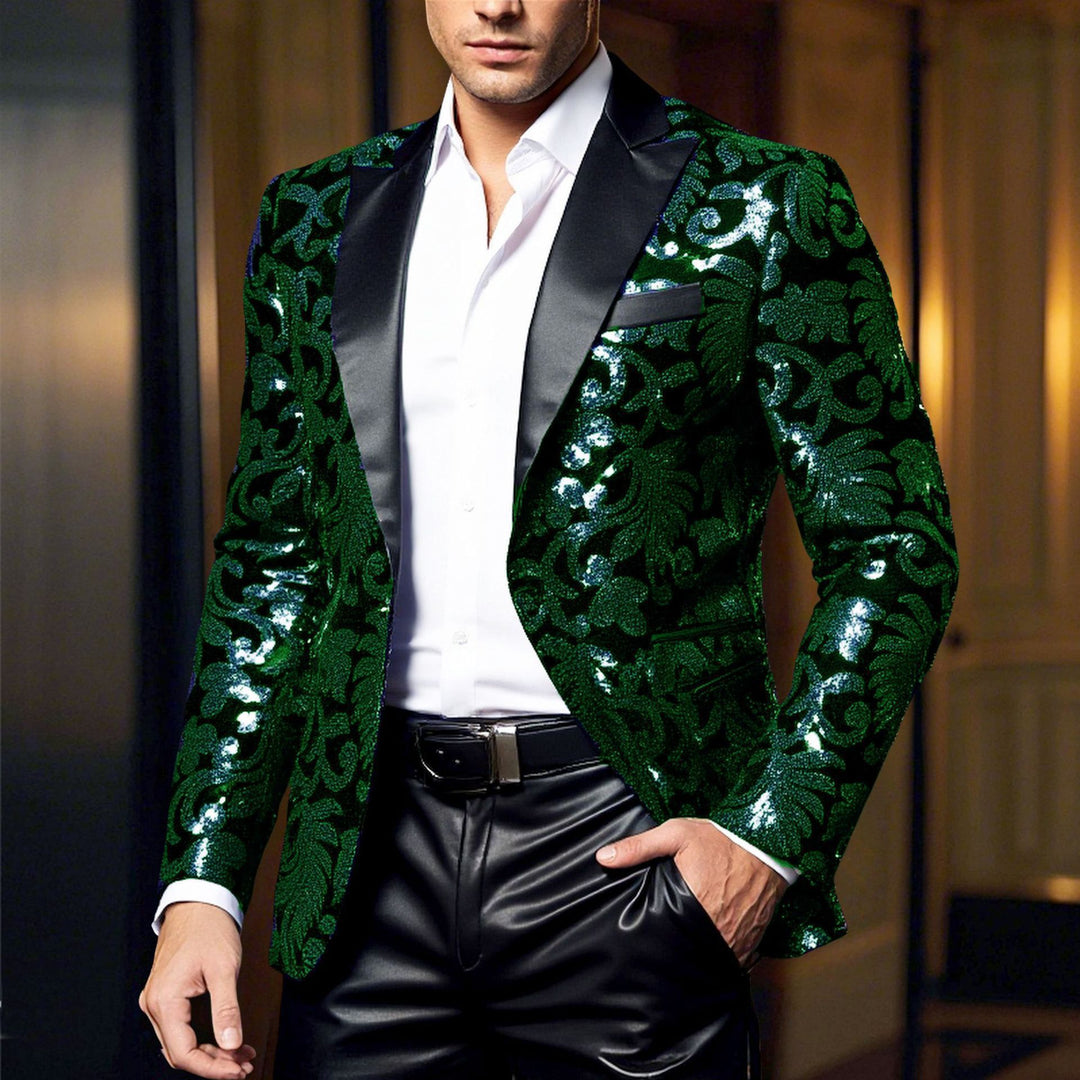 Elegant sequin blazer for women with floral design and luxurious cut Lune London