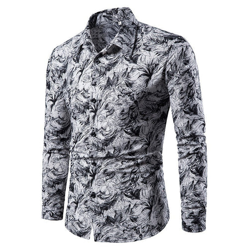 Shirt for men with creative floral pattern Amarae
