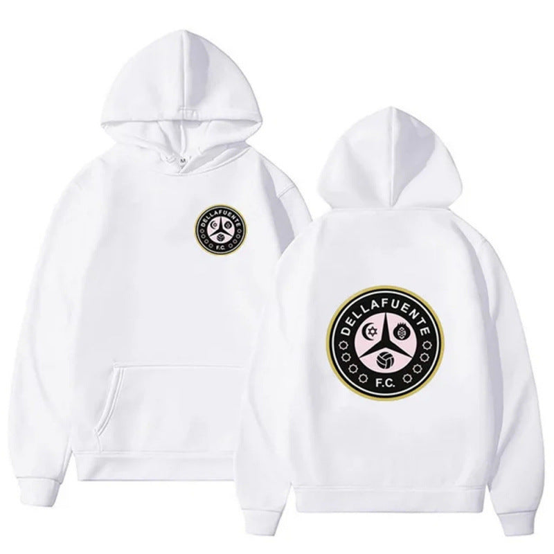 Women's hooded sweatshirt with unique club design and soft fleece Lune London