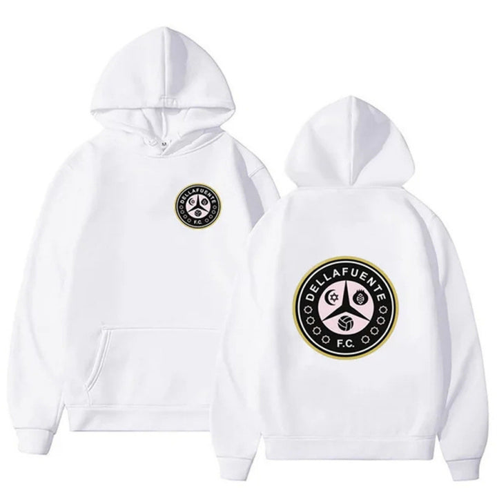 Women's hooded sweatshirt with unique club design and soft fleece Lune London