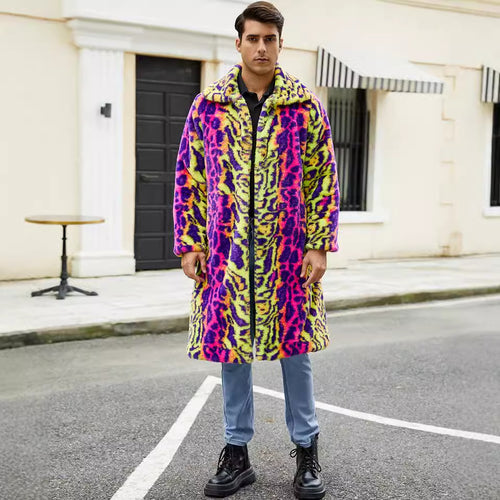 Amarae faux fur coat for men