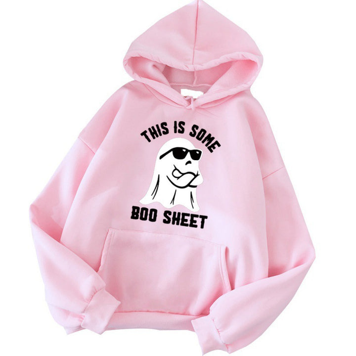Women's hooded sweatshirt with a funny slogan and comfortable fit Lune London