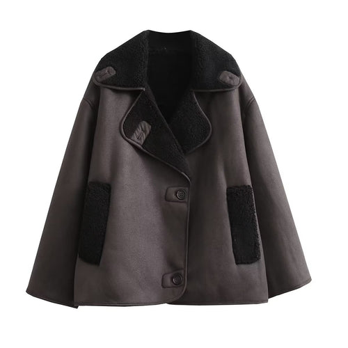Women's transitional jacket with soft padded collar and practical pockets Amarae