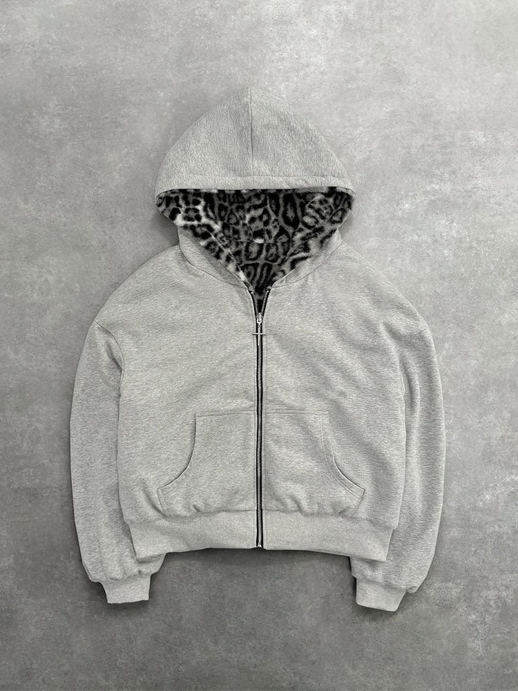 Sweat à capuche pour femmes avec doublure intérieure douce et fermeture éclair de haute qualité Chic & Stil