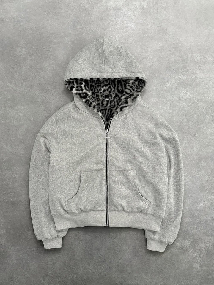 Sweat à capuche pour femmes avec doublure intérieure douce et fermeture éclair de haute qualité Chic & Stil