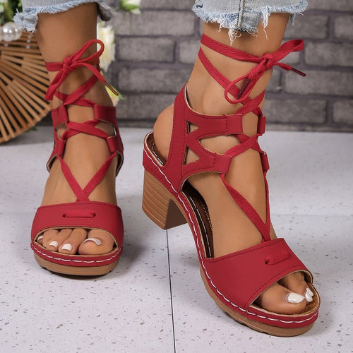 Elegant platform sandals for ladies with adjustable strap and comfortable insole Amarae