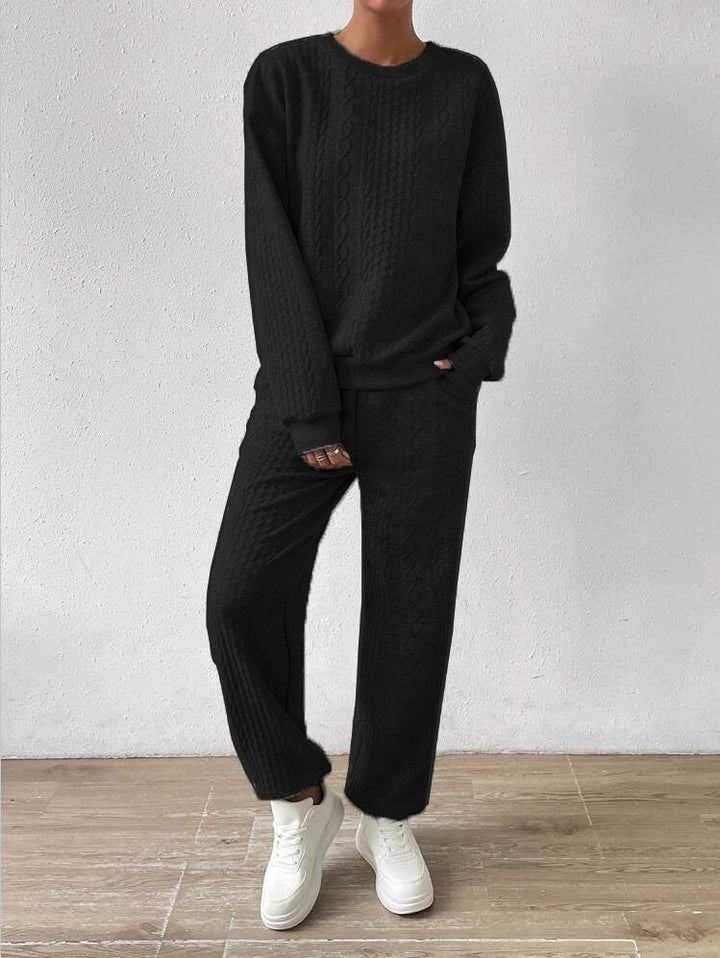 Ensemble tricot confortable pour femmes avec coupe décontractée Chic & Stil