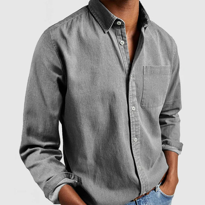 Casual shirt for men in lightweight cotton fabric Amarae