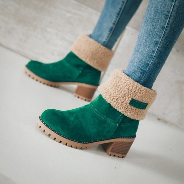 Ladies Comfortable Ankle Boots with Warm Lining Lune London