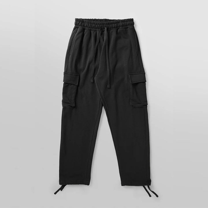 Men's cargo joggers with elastic waistband and practical side pockets Lune London