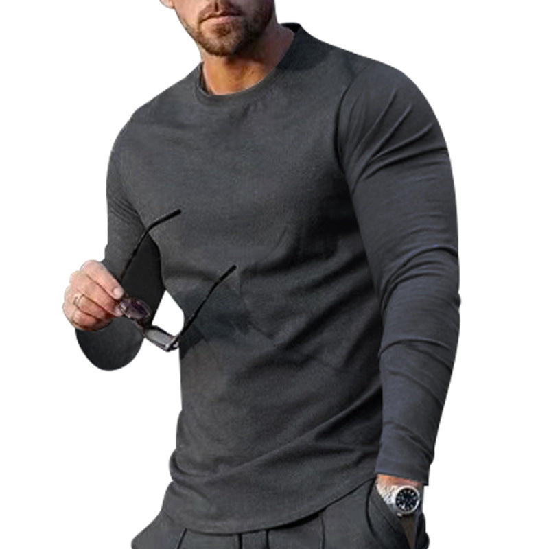 Men's long sleeve t-shirt with a trendy cut and high-quality cotton blend Lune London