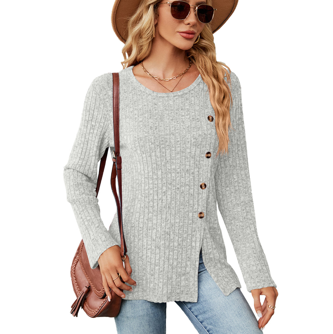 Haut en tricot à manches longues pour femmes Chic & Stil