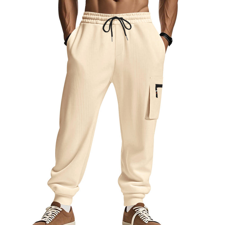 Men's cargo training pants with elastic waistband and practical pockets Lune London
