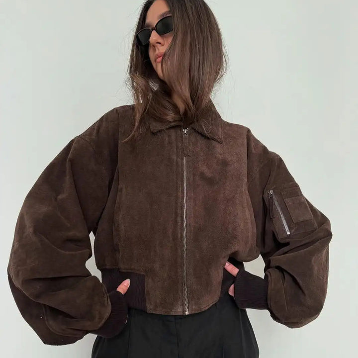 Women's cropped bomber jacket Lune London