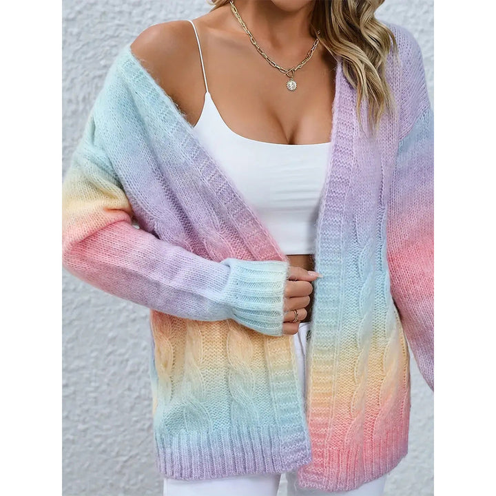 Cardigan pour femmes en couleurs dégradées modernes Chic & Stil