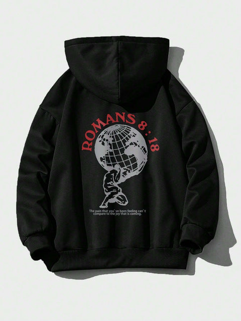 Women's hoodie with inspiring world motif and high-quality print Chic & Stil