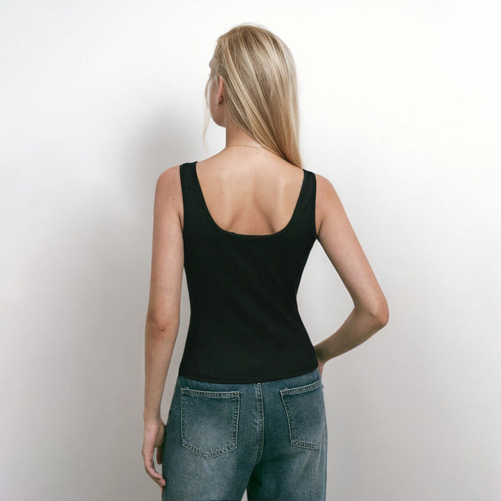 Haut Bodycon Premium Femme avec Encolure Asymétrique et Détail Élégant Chic & Stil