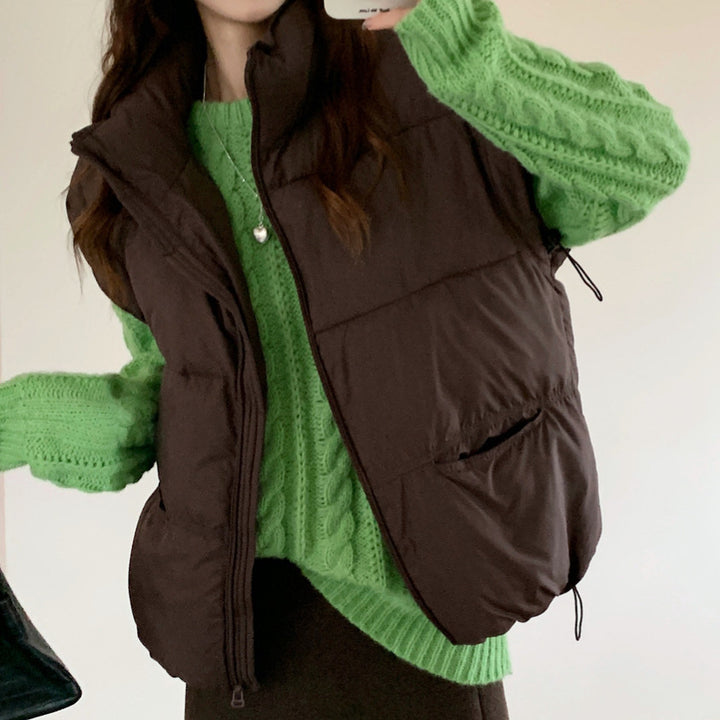 Ladies leisure down jacket with high pockets and full zip Lune London