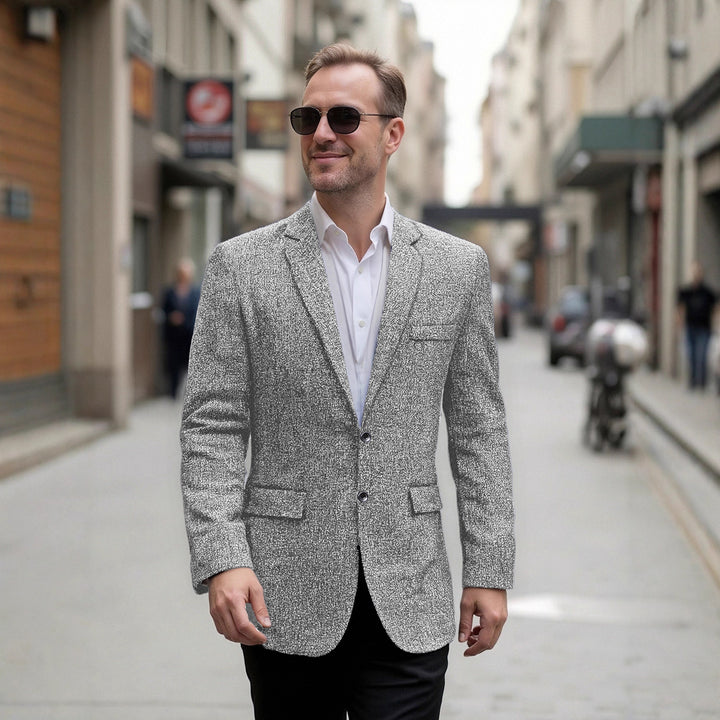 Elegant blazer for men in textured fabric Lune London