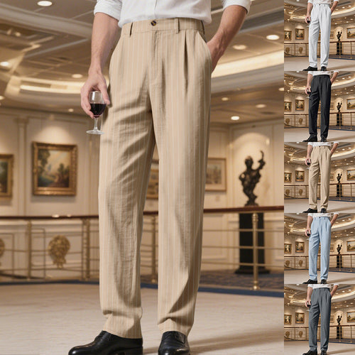 Men's elegant striped pants with high wearing comfort and stylish design Amarae