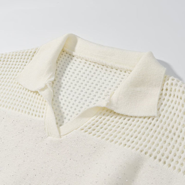 Robe tricotée pour femmes avec décolleté en V moderne et taille élastique