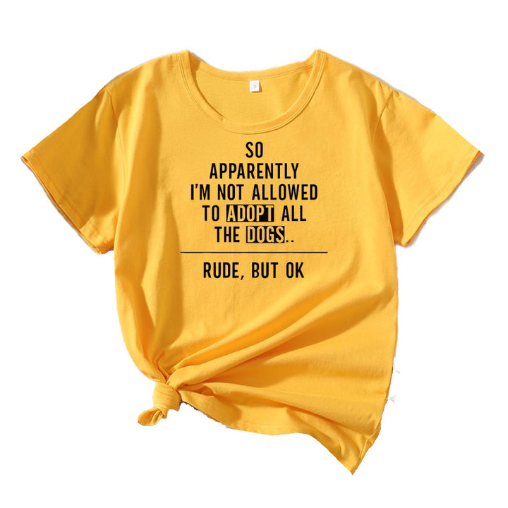Graphic t-shirt for women amateur dog comedian Lune London