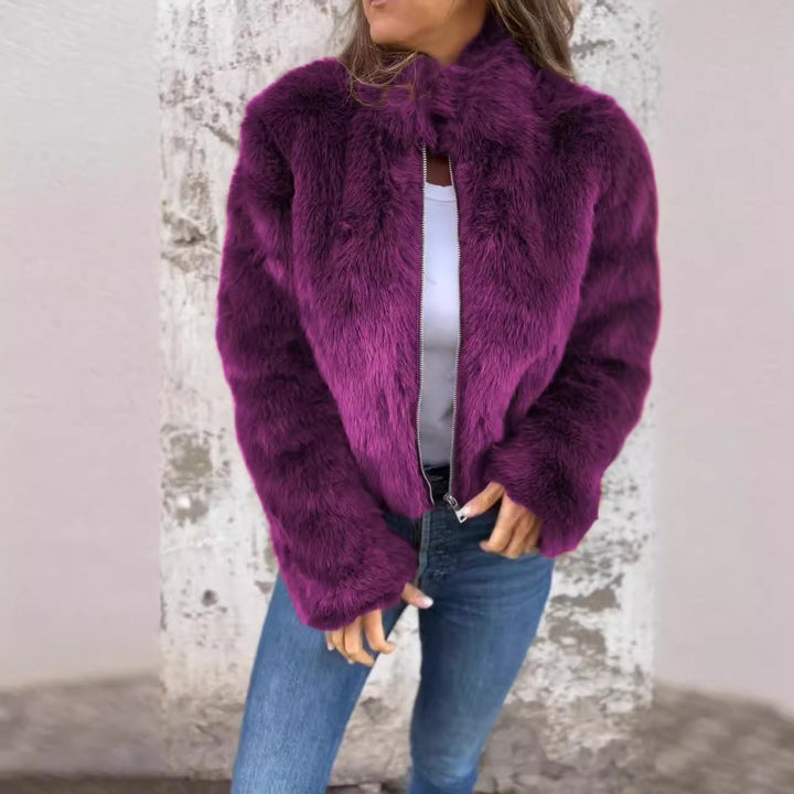 Cozy women's jacket with high collar Lune London