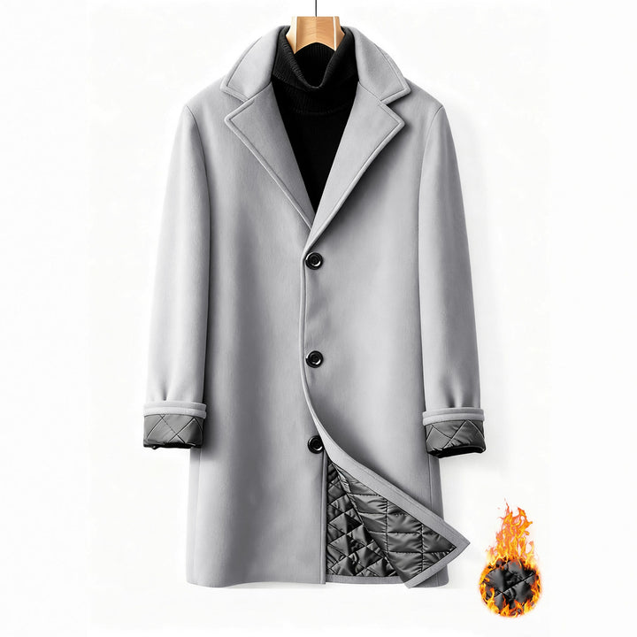 Elegant transition coat for men with thermal insulation lining Lune London