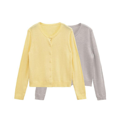 Women's lightweight cardigan with simple buttons and elegant cut Amarae