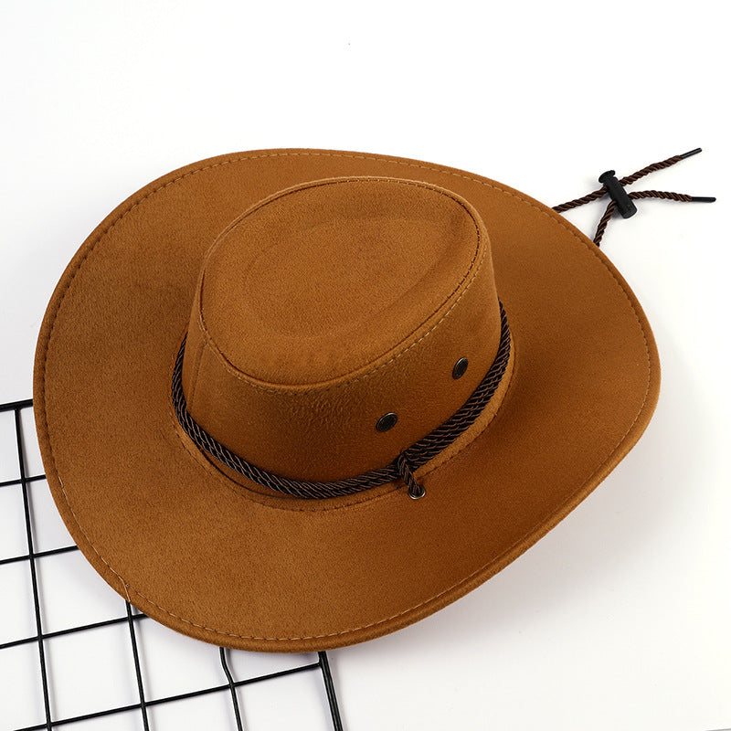 Ladies Outdoor Cowboy Hat Made of Soft Microfiber Suede with Drawstring Lune London