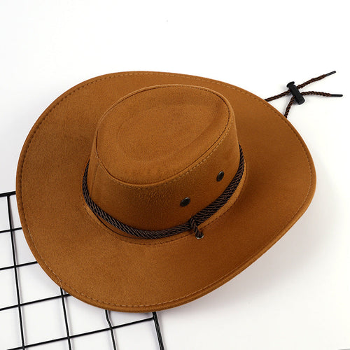 Ladies Outdoor Cowboy Hat Made of Soft Microfiber Suede with Drawstring Amarae