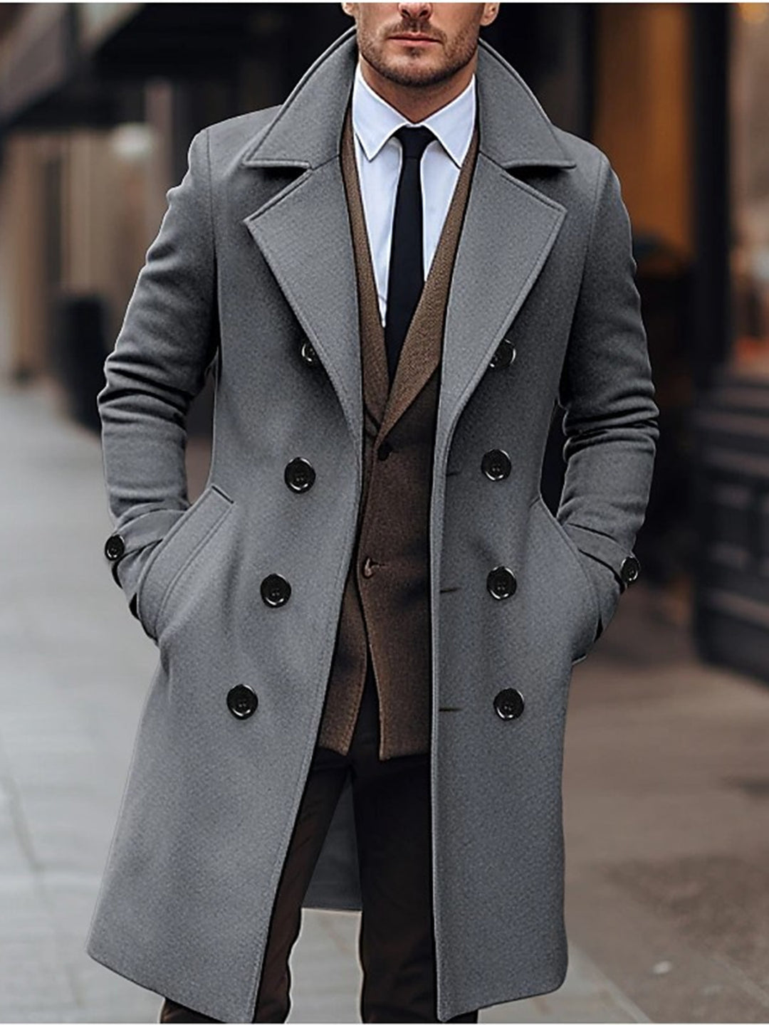 Classic wool coat for men Lune London