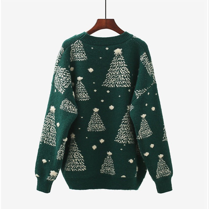 Ladies Comfortable Christmas Sweater with Creative Chic Pattern and Style