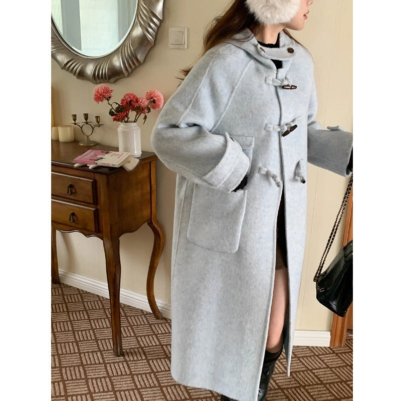 Ladies elegant and comfortable wool crossover coat Chic & Stil