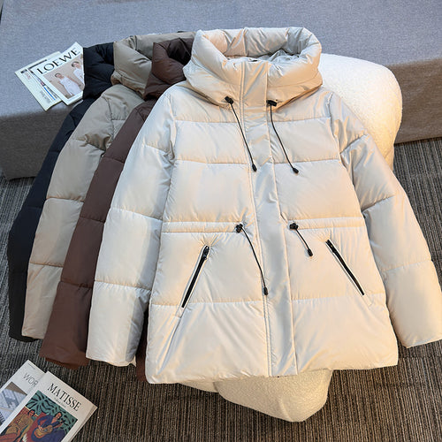 Women's fashionable functional jacket with high collar and practical zip pockets Amarae