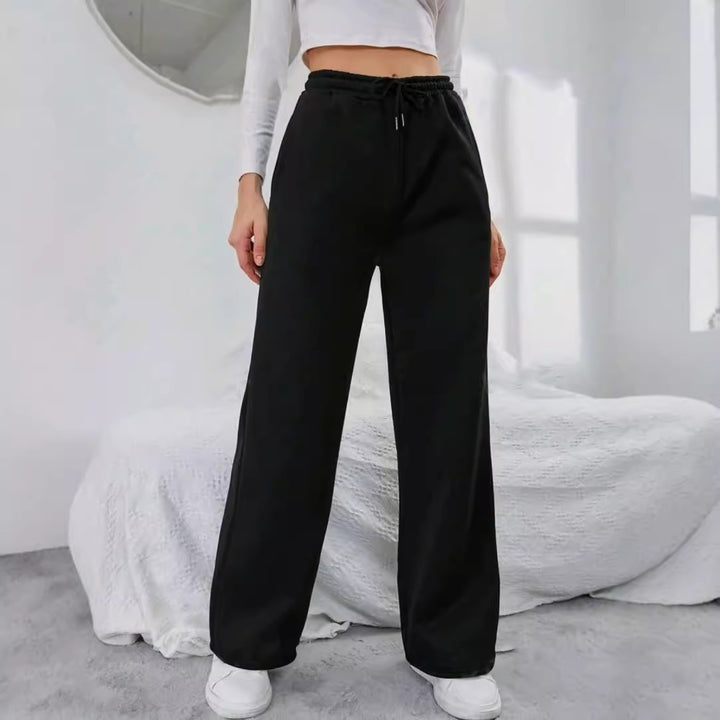Women's wide leisure pants with elastic waistband Chic & Stil