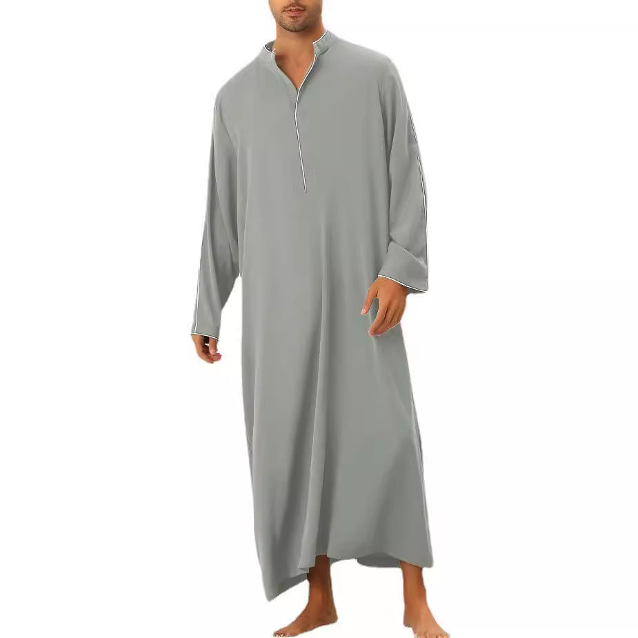 Men's high-tech kaftan with sporty high collar and elegant contrasting details Lune London