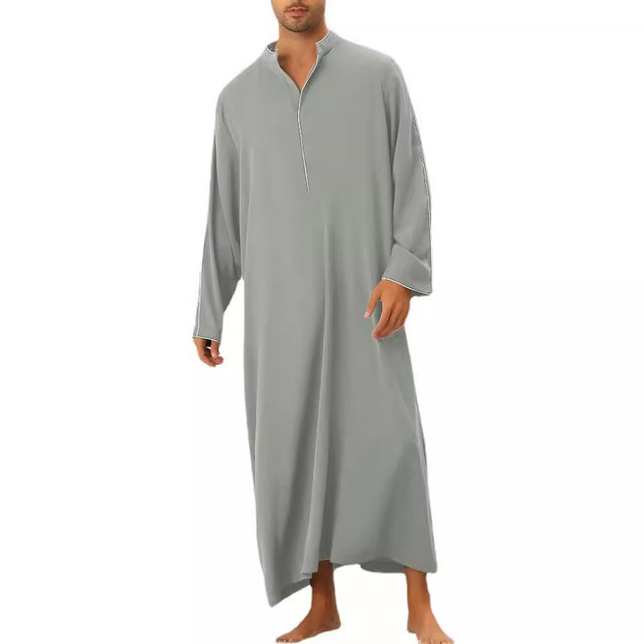 Men's high-tech kaftan with sporty high collar and elegant contrasting details Lune London
