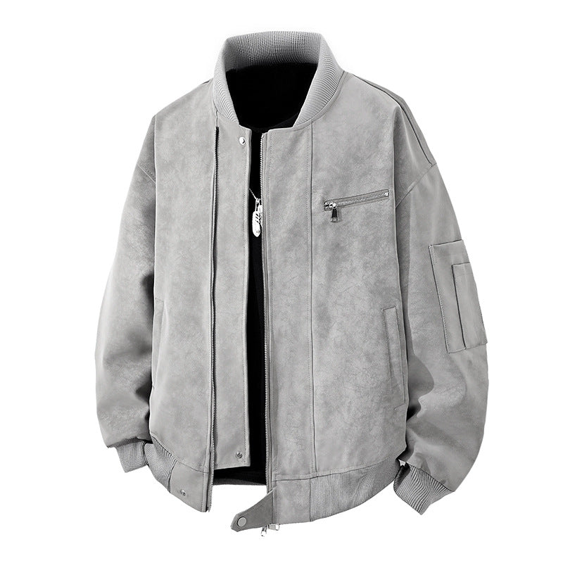 Trendy bomber jacket for men with a vintage look, featuring a practical zipper and stylish details Lune London
