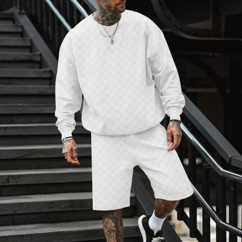 Lune London casual sweatshirt and shorts set for men