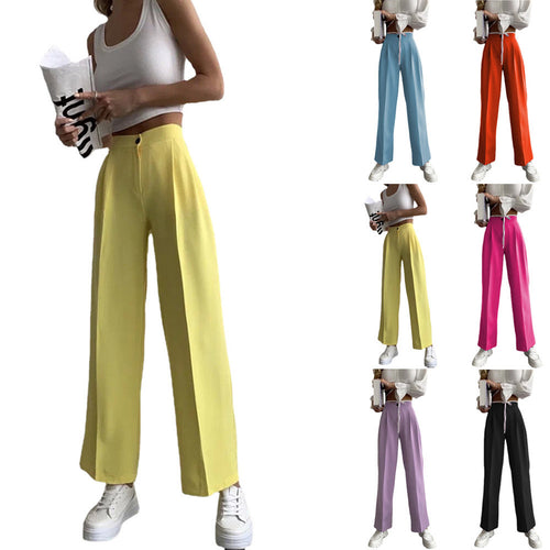 Wide Palazzo Pants for Women with an Elastic Waist and Convenient Pockets Amarae