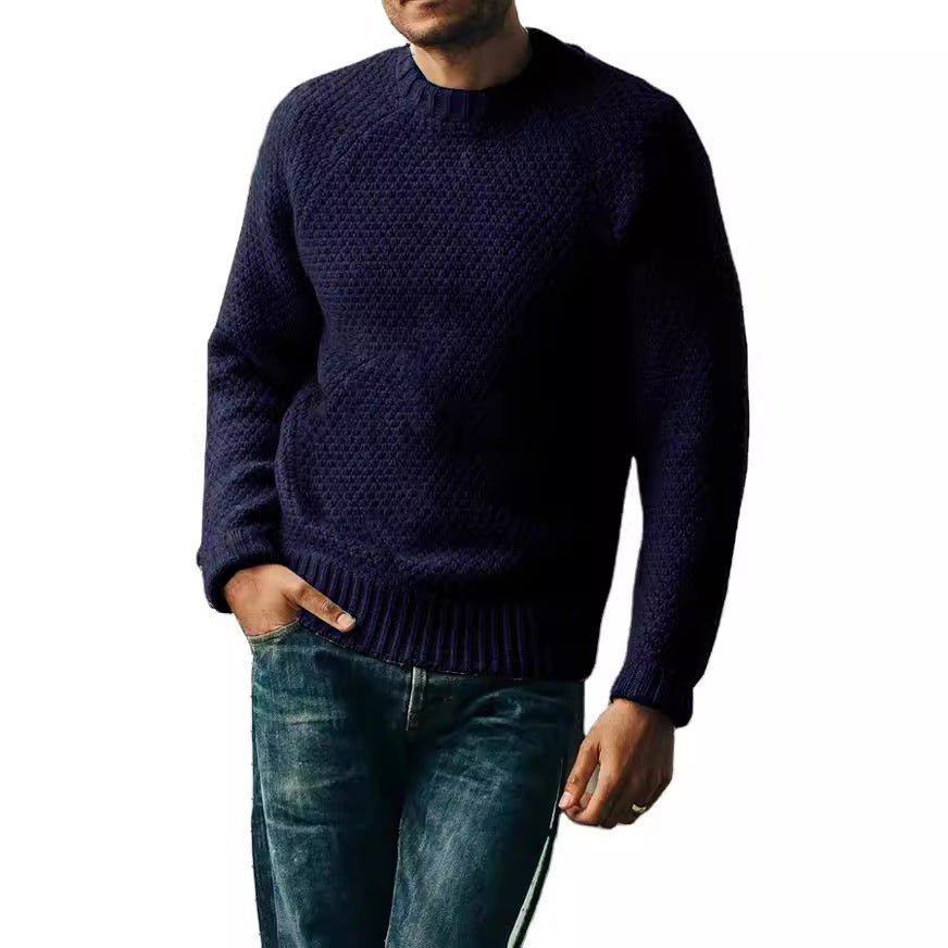 Men's knitted sweater with a timeless structured design Lune London