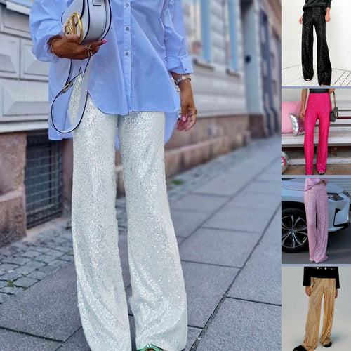 Ladies Glitter Glamour Pants Amarae